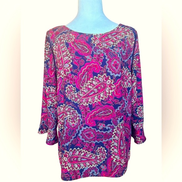Talbots NWOT Paisley Blouse - Picture 1 of 7